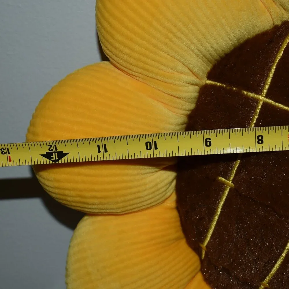 Summer Cottagecore Yellow Sunflower Small Plush Cushion Pillow Farmhouse Decor
